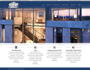 Responsive, full-screen web site